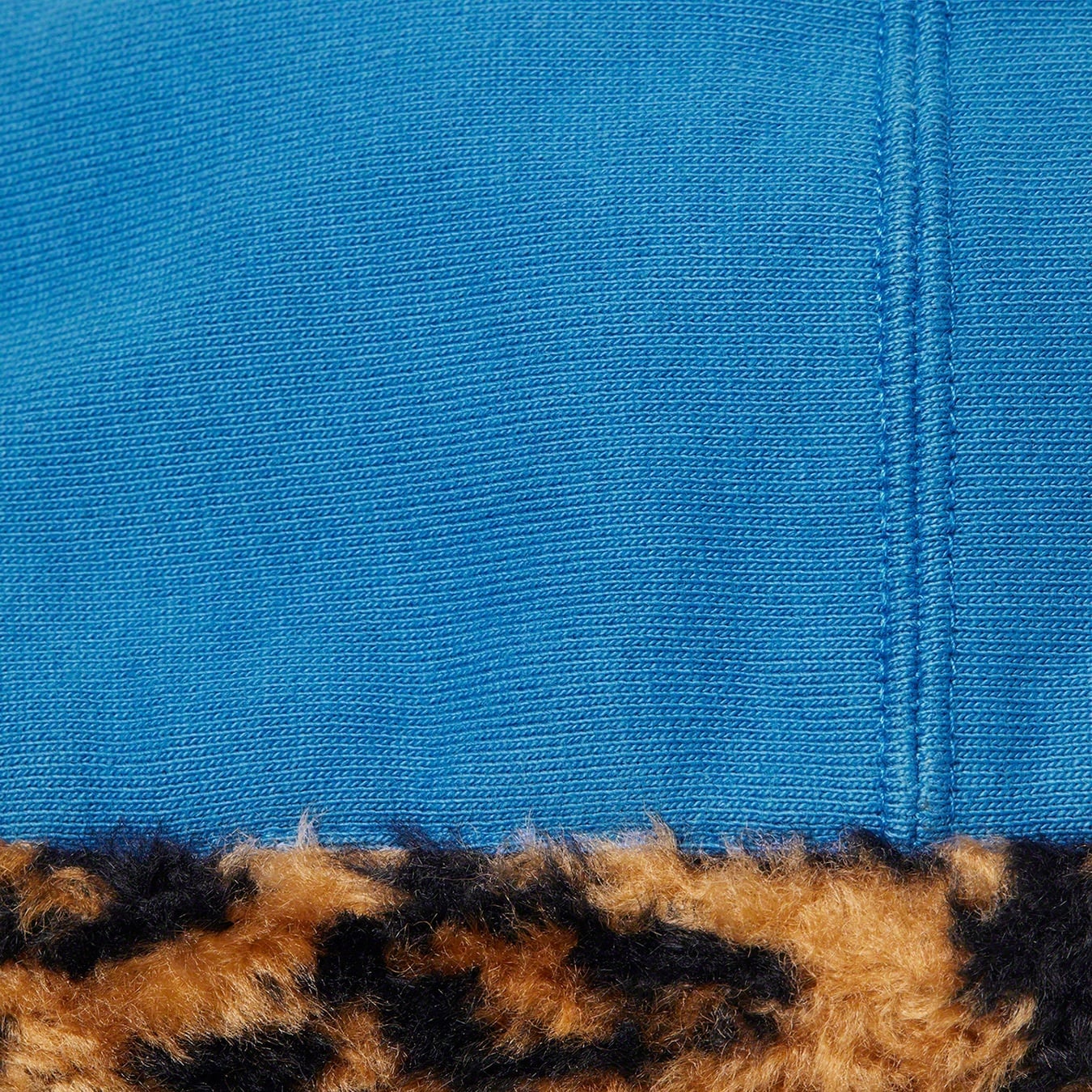 Leopard Trim Hooded Sweatshirt view 7